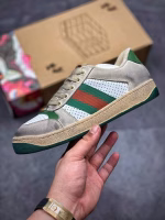 Gucci Classic Prototype Retro Versatile Distressed Dad Sneakers - Image 3