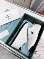Prada 2022 Early Spring New Triangle Logo Perforated Sneakers/Skate Shoes - Image 5
