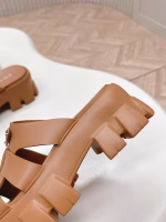 Prada 2025 Spring-Summer New Roman Woven Platform Sandals - Image 2