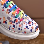 Gucci little bee painted handcrafted men's shoes - Image 7