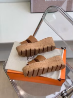 Hermès 2022 New Platform Slippers - Image 5