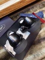 Prada's Latest Crocodile Belly Patchwork High-End Men's Platform Lace-Up Derby Shoes - Image 7