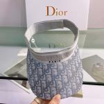 Dior Gray Letter-Print Sun Hat - Image 2