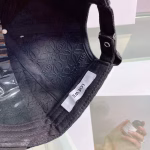 Loewe 2022 Spring Collection Black Embroidered Baseball Cap - Image 7