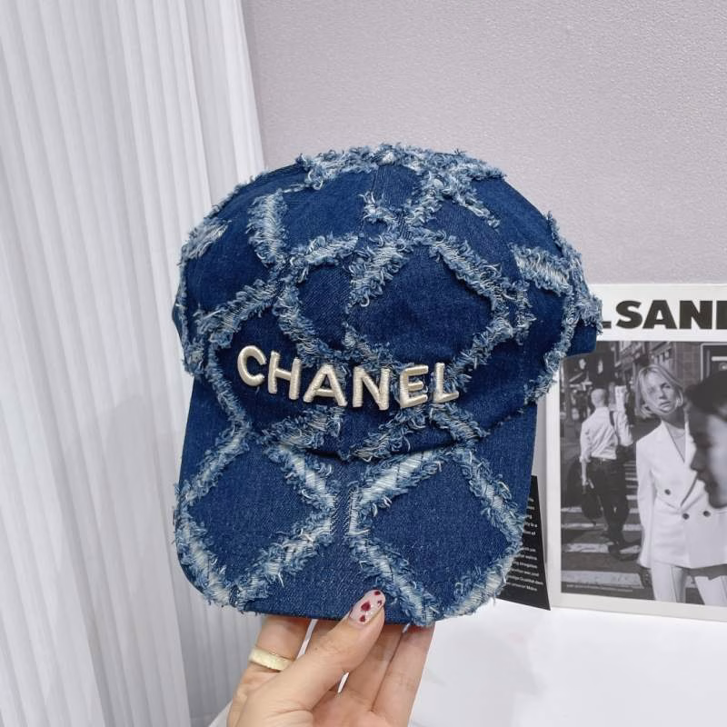 8 Chanel Vintage-Inspired Embroidered Baseball Cap - Image 1