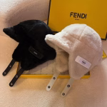 Fendi New Style Lei Feng Hat - Autumn & Winter Beanie with Ear Flaps - Image 2