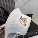 LV Louis Vuitton Classic White Bucket Hat - Image 6