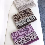 Chanel 2025 Autumn/Winter Unisex High-end Cashmere Knit Scarf