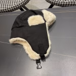 LV Louis Vuitton 2024 Autumn/Winter Plush Earmuff Lei Feng Hat - Image 9