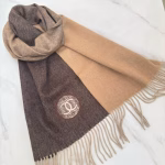 Chanel Gradient Color-Block Openwork Scarf with Double C Logo - Image 7