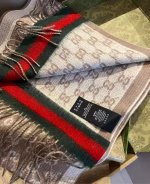 Gucci Double G Lamb Wool Jacquard Scarf - Image 3