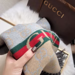Gucci Double-Sided Jacquard Fringed Scarf - Image 7