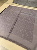 LV Classic Monogram Hidden Pattern Jacquard Square Scarf / Scarf / Silk Scarf - Image 6