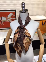 LV Twill Silk Scarf - Image 9