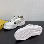 FENDI Force Lace-Up Retro Low-Top Shoes - Image 7