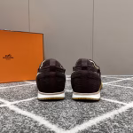 Hermès Men's Cowhide Patchwork Casual Athletic Sneakers - Image 7