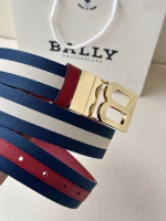 BALLY Men's Burgundy Belt (Same Style as in Specialty Stores) - Image 7