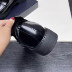 Prada New Triangle Logo Slip-On Lightweight Men's Leather Shoes - Image 7