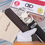 Ferragamo Genuine Leather Men's Belt - Image 8