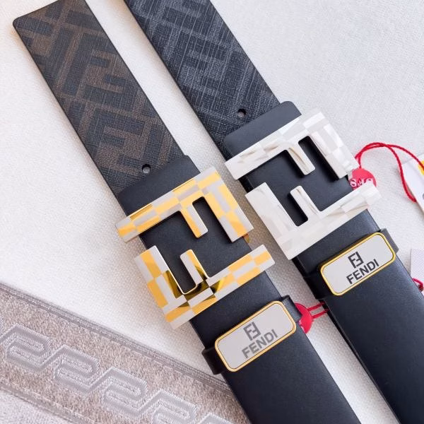 8 FENDI Classic Double-sided Top Grain Cowhide Belt - Image 1