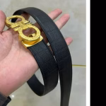 Ferragamo Deer Leather Men's Belt