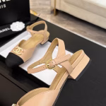 Chanel 25P Spring-Summer New Double C Block-Heel Sandals - Image 6