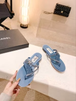 Chanel 2022 Spring/Summer New Star-shaped Rhinestone "Mier" Thong Sandals - Image 6