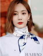 New Chanel original single striped silk square scarf - Image 10