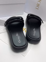 Dior 2025 Letter Jacquard Webbing Platform Slides - Image 3