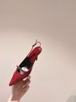 Dior Spring-Summer New Vintage Embroidered High-Heel Shoes - Image 6