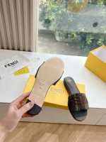 Fendi Runway Highlight Series Woven Slippers - Image 6