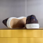 Fendi Domino Collection Monogram FF Canvas Couples' Casual Sports Skate Shoes - Image 2