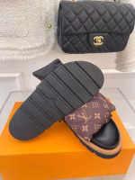 LV 2022 Spring/Summer New Monogram Collection Velcro Slides - Image 5