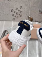 Miu Miu New American Retro Style Lace-Up Distressed Sneakers - Image 10