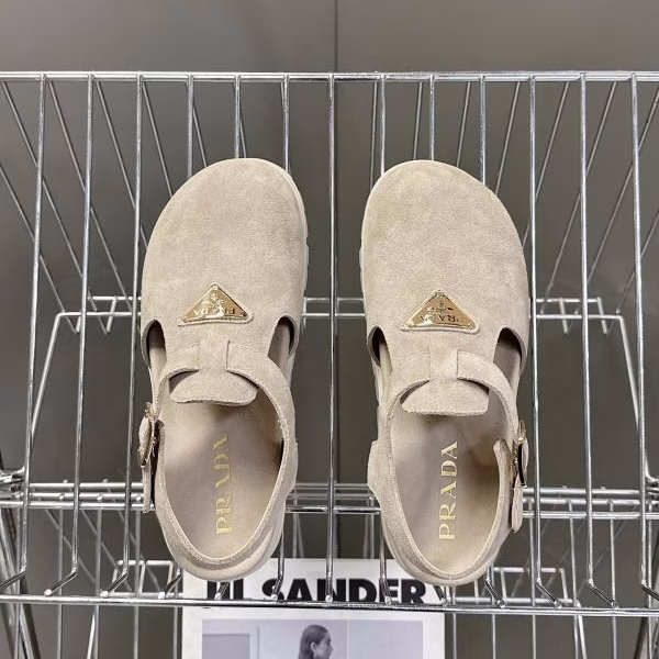 9 Prada Spring-Summer New Triangle Logo Retro Casual Shoes - Image 1