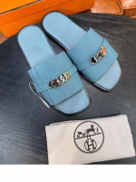 Hermès Men's Genuine Leather Slippers - Image 3