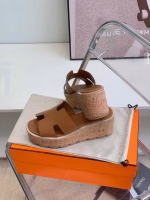 Hermès 2022 New Platform Slippers - Image 4