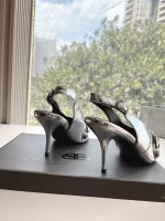 BALENCIAGA 2025 Spring/Summer New Curved-Heel Arch High-Heel Pumps & Sandals - Image 5