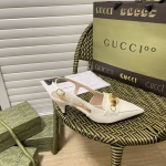 Gucci Pointed-Toe Kitten Heel Sandal Collection - Image 3