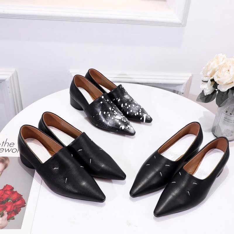 9 Maison Margiela Black Leather High-Heel Shoes - Image 1