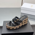 2025 Spring/Summer New Dior D-Attitude Wedge Sandals - Image 4