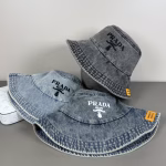Prada 2024 New Denim Bucket Hat - Image 3