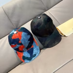 LV Louis Vuitton Camouflage Baseball Cap - Image 2