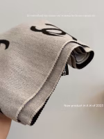 Chanel Gift Box Edition Black-White Double-Sided Cashmere Scarf - Image 5