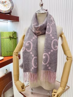Gucci GG Cashmere Jacquard Scarf - Image 4