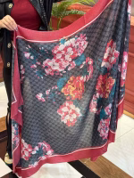 GUCCI Floral Double-Sided Cashmere Scarf - Image 6