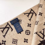 LV Louis Vuitton 100% Imported Knitted Cashmere Scarf - Image 5