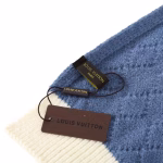 LV Louis Vuitton Cable Letter Knit Scarf - Image 6