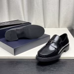 Prada New Triangle Logo Slip-On Lightweight Men's Leather Shoes - Image 6