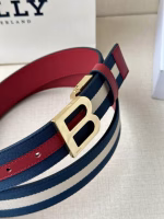 BALLY Men's Burgundy Belt (Same Style as in Specialty Stores) - Image 6